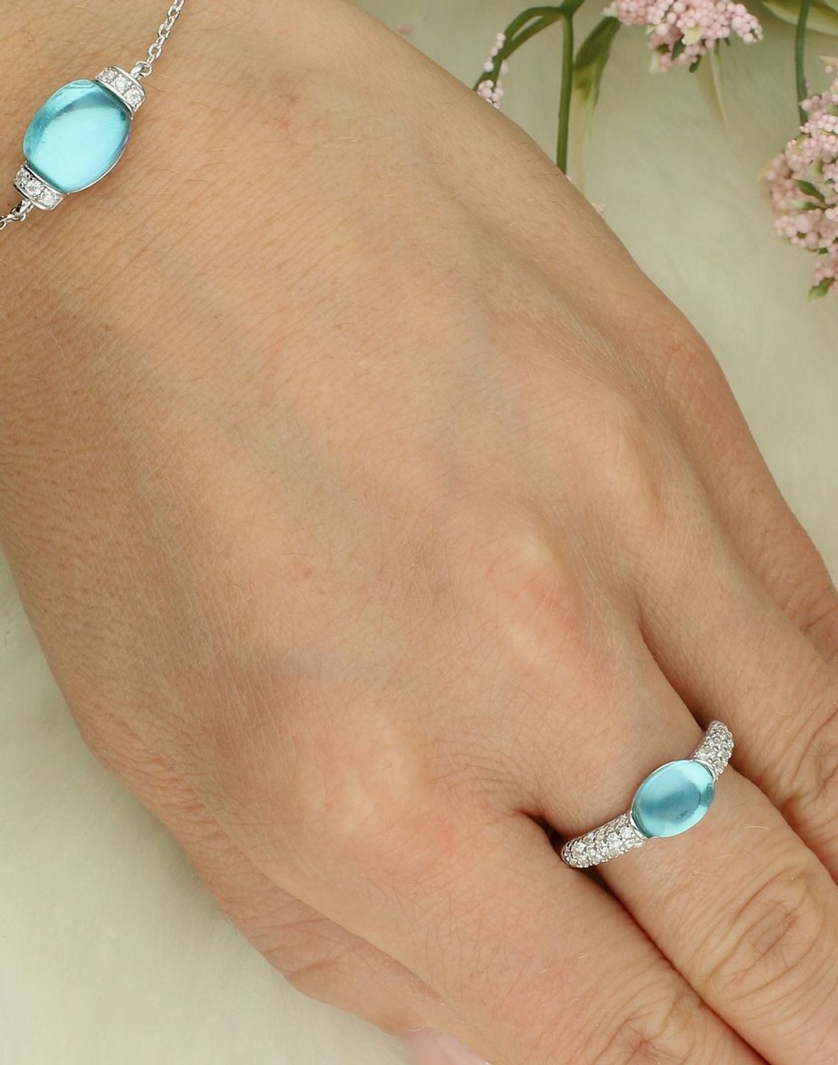 Pierścionek damski srebrny 925 z kamieniem w kolorze topazu Nomination Myradiance 241500 042 006.png